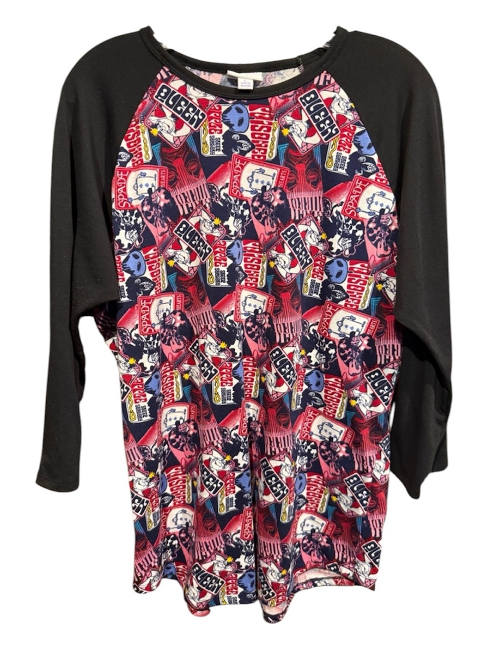 💚💰BOGO FREE  LLR Disney Alice in Wonderland Villains  3/4 Sleeve Top